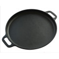 Sartén Pan-14inch de la pizza del arrabio para cocinar, hornear, utensilios de cocina durables